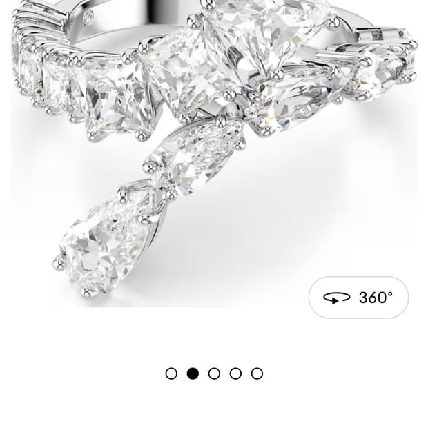 새제품)스와로브스키 믹스컷 52호 반지 정품