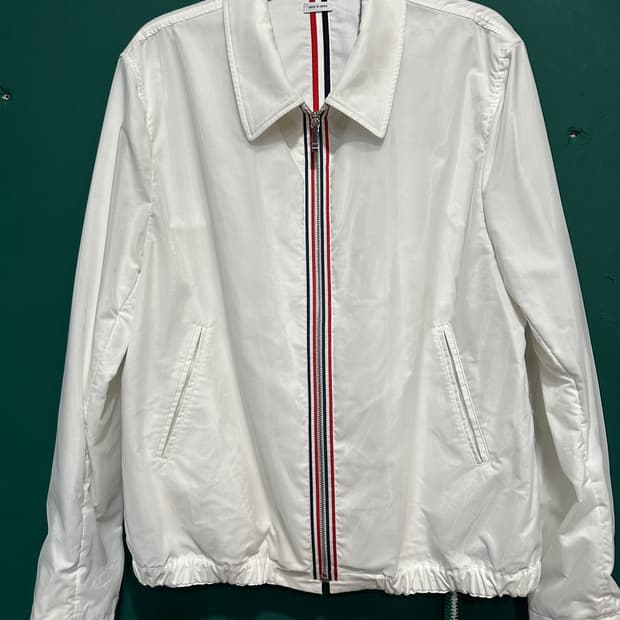 톰브라운 RWB 화이트 블루종 바람막이 5사이즈