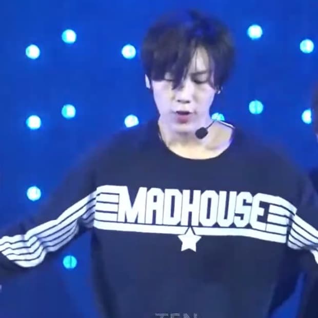 a.j.l madhouse 썸홀 스웨트셔츠 nct 텐 착용