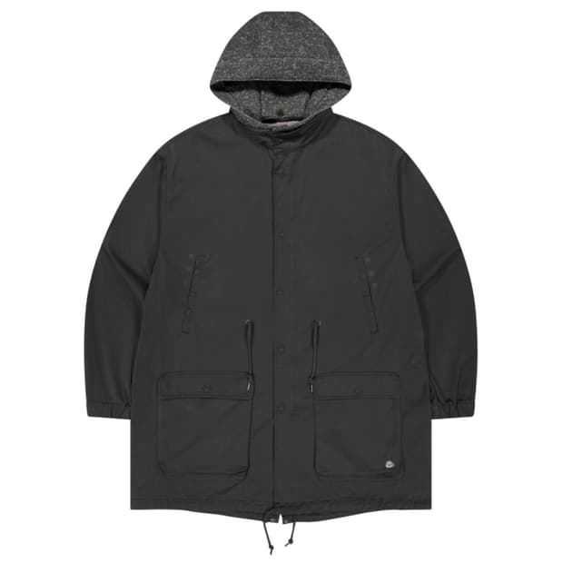 코이세이오 워시드 밀리터리 자켓 머드 차콜 야상 재킷