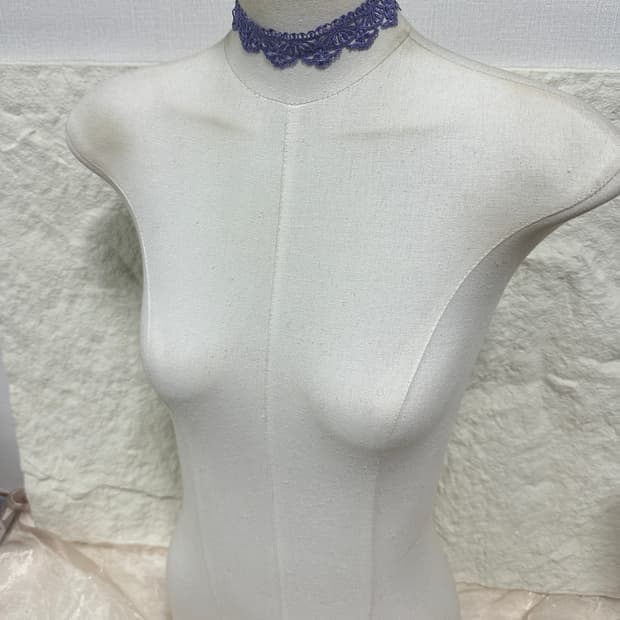 빈티지 레이스 초커 목걸이