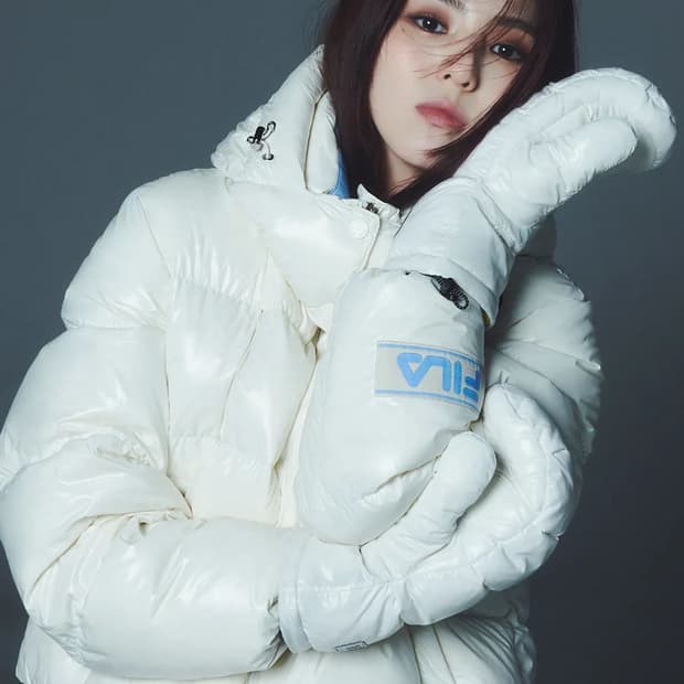 (우먼스 M) 새상품 필라 FILA 밀라노다운 후드 구스다운 숏 패딩자켓