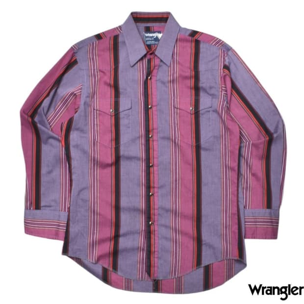 랭글러 USA 웨스턴 스트라이프 셔츠 XL N1315