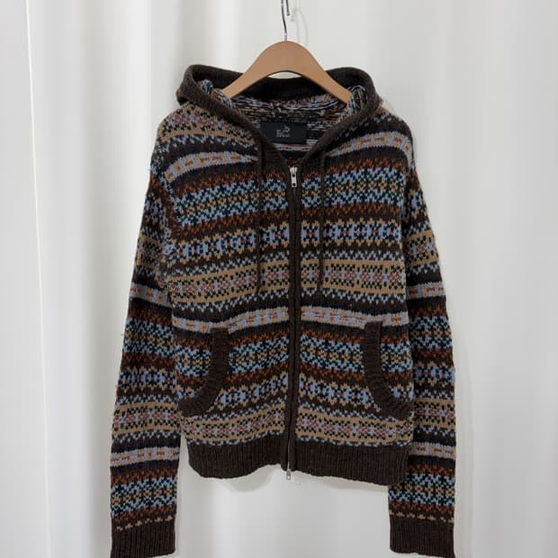 go slow caravan 2way zip up knit