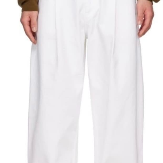 [Studio Nicholson]푸크 워시드 데님_OPTIC WHITE