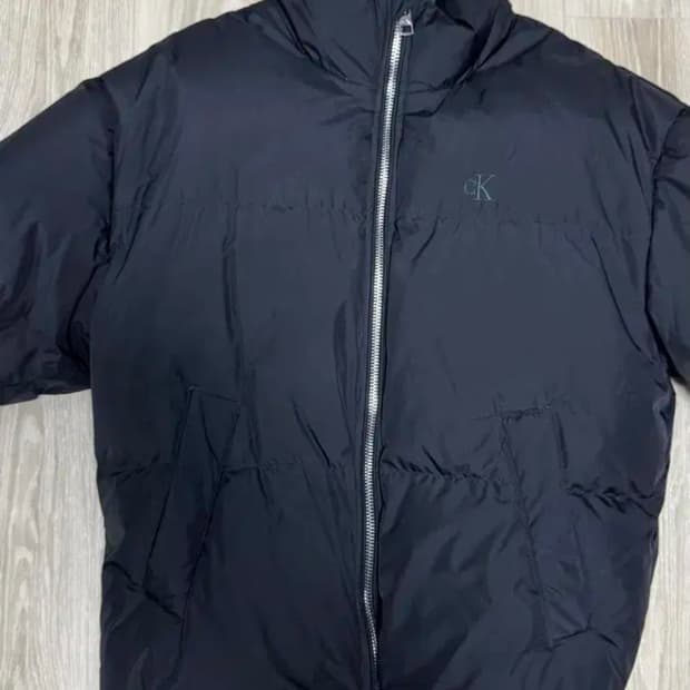 캘빈클라인 숏패딩 블랙 L