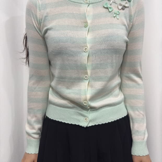 stripe cardigan