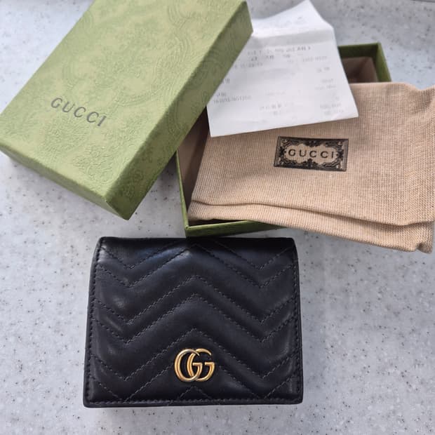 [풀구성/A급] 구찌 GG 마몬트 마틀라세 지갑