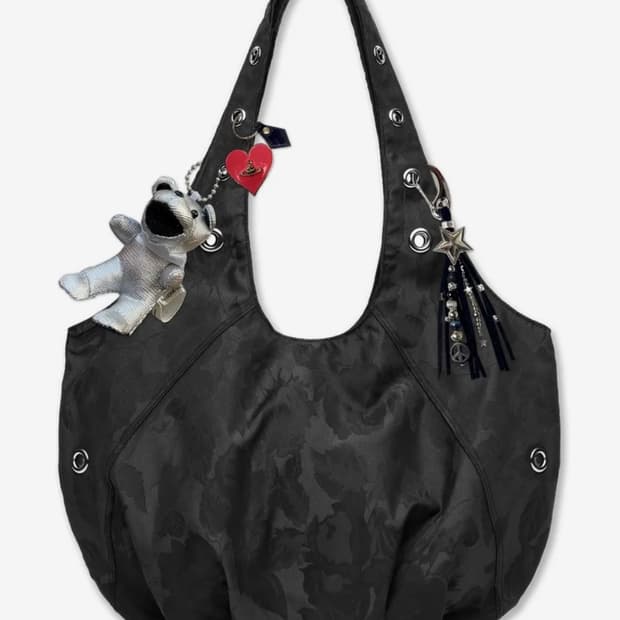 비주얼 컬렉터 로즈 자가드 아일렛 백 