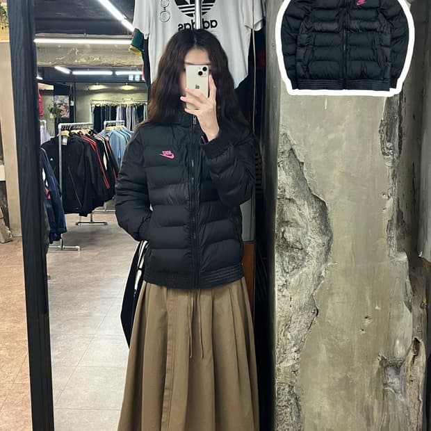 나이키 패딩 자켓 블랙 L #csz2478