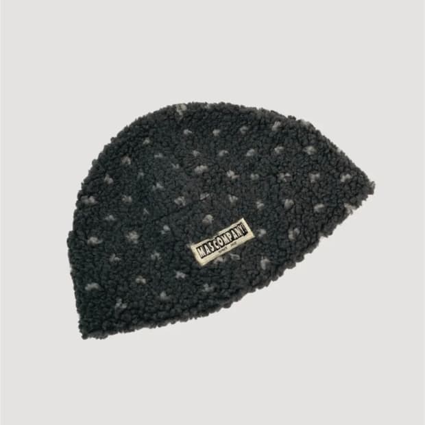 마스컴퍼니 Dot dumble fleece beanie (gray)