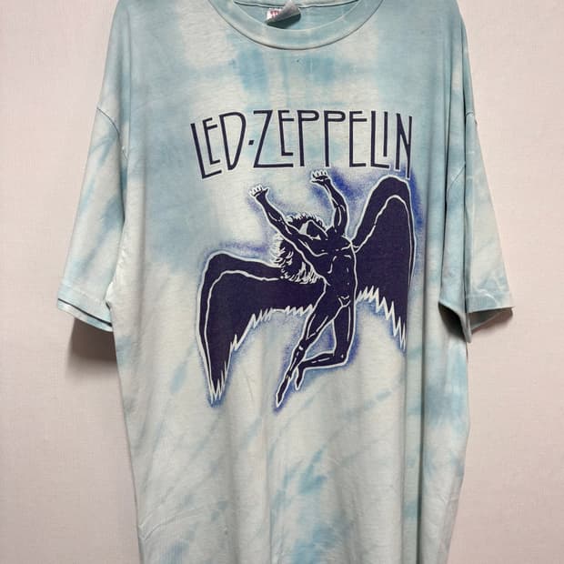 [XL] 90's Led Zeppelin 타이디이 반팔 티셔츠