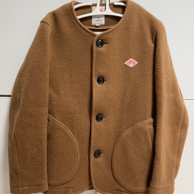 단톤 울 노카라 카라리스 자켓 베이지 36