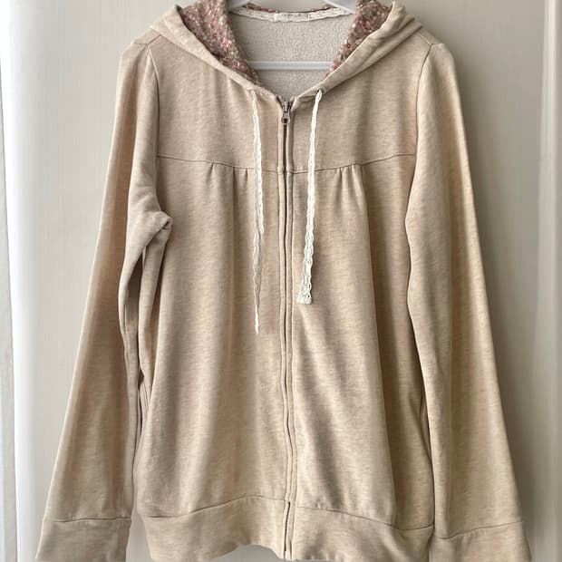 빈티지 꽃무늬 후드 집업 시네마 클럽 / 모리걸 히피 보헤미안