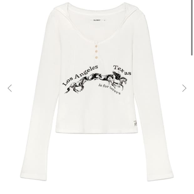 글로니 와플티 TEXAS WAFFLE LONG SLEEVE (WHITE)