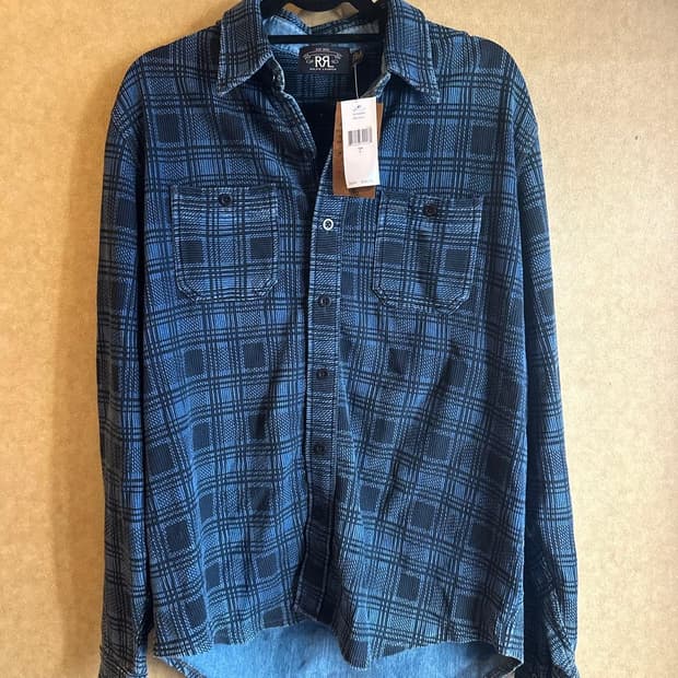 RRL 인디고 셔츠자켓