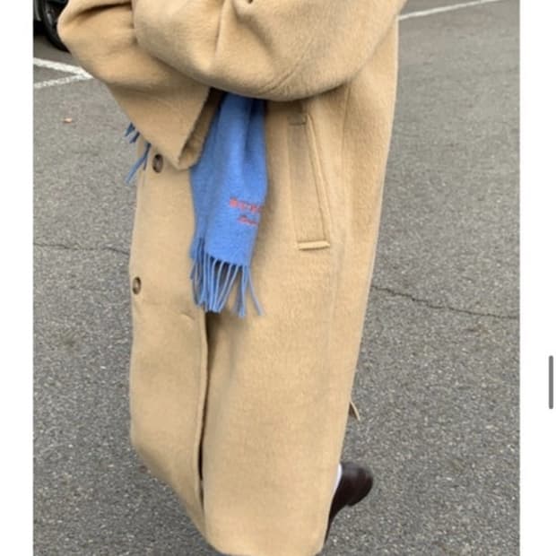 MONE 리본빛 잭알파카 코트