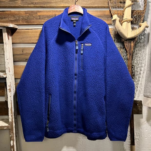 [2XL]파타고니아 빈티지블루 레트로 플리스 자켓