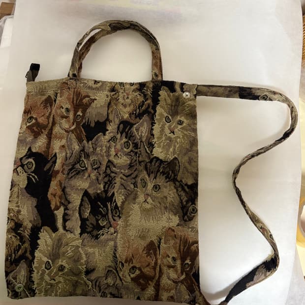 Bless 고양이 에코백 