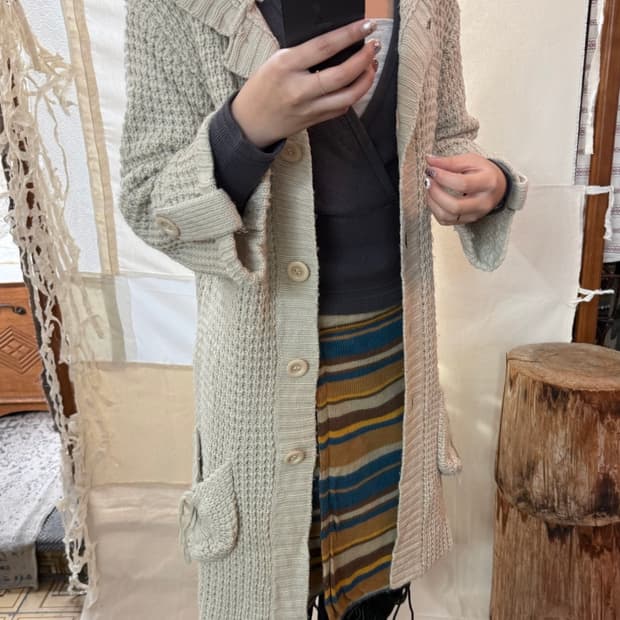 primrose hood long cardigan