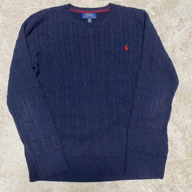 폴로 케이블 니트