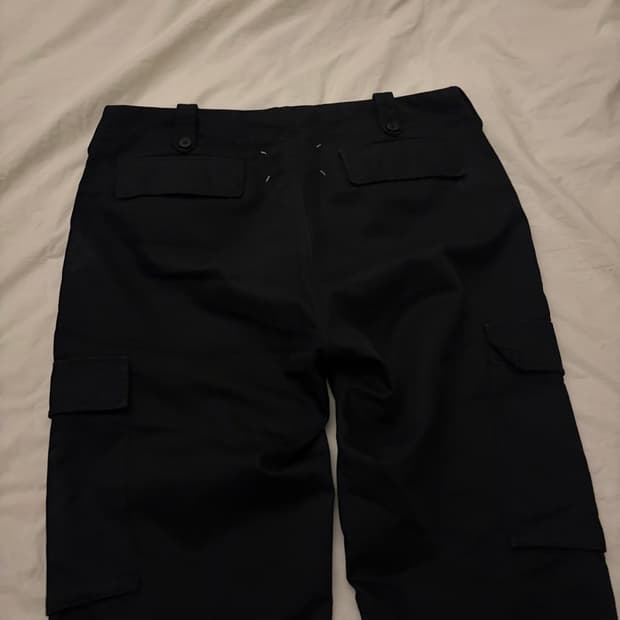 마르지엘라 블랙 카고팬츠