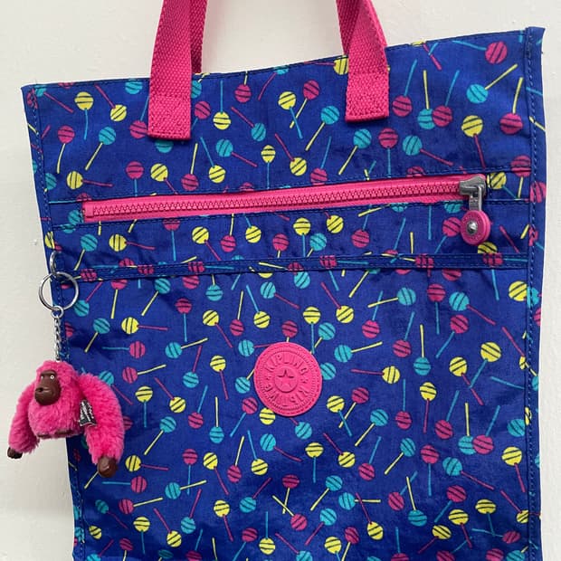 키플링 롤리팝 패턴 토트백 에코백