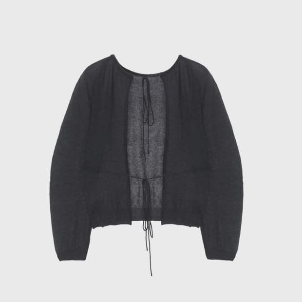 [MONOHA] 모노하 Kid 모헤어 가디건 / 다크그레이