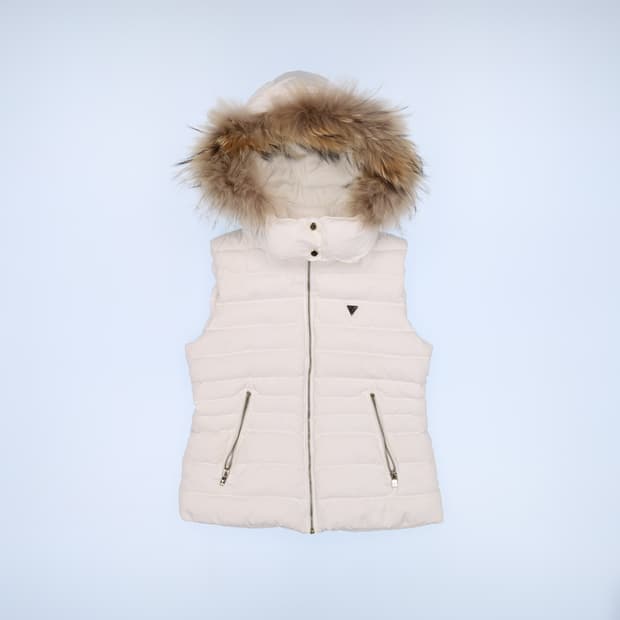 [S] 게스 여성 덕다운 경량 퀄팅 패딩 조끼 N7095