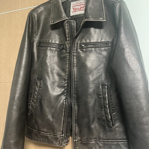 빈티지 리바이스 카우하이드 싱글 레더 자켓