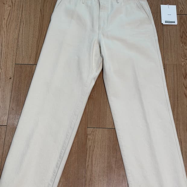 포터리 원워시 와이드 데님 에크루 4사이즈