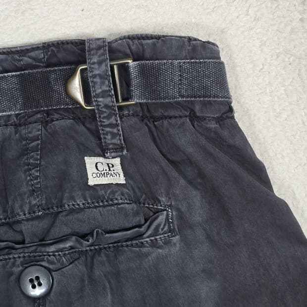 CP컴퍼니 에르고노믹 블랙 패치 워크 팬츠 48사이즈