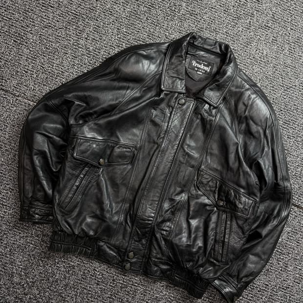 FRADONY 아카이브 램스킨 봄버 레더 자켓 2076