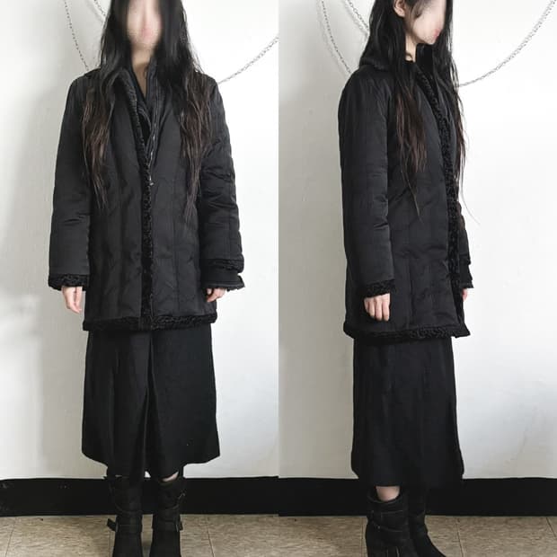 90s 지아니 베르사체 패디드 코트