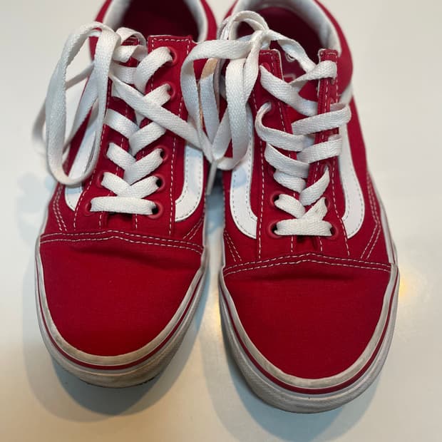 반스 올드스쿨 레드 스니커즈 220