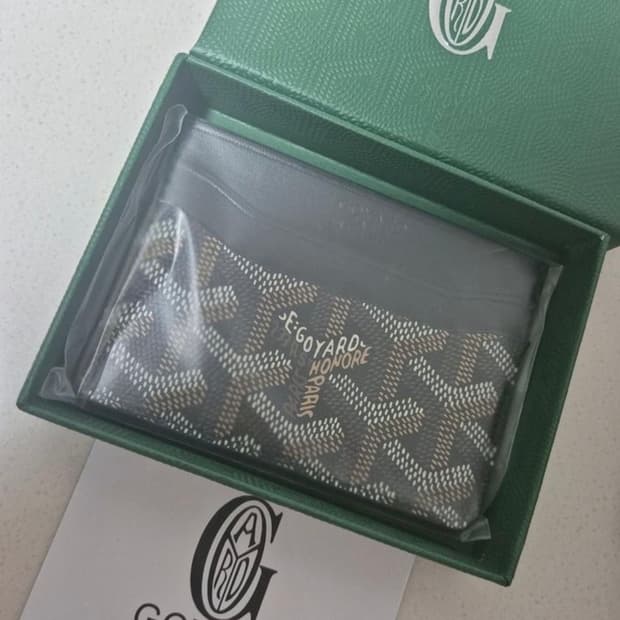 고야드 카드지갑 블랙 새상품