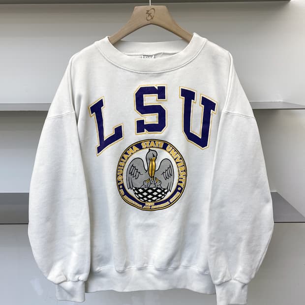 Galt Sand 90s U.S.A LSU 컬리지 스웻셔츠