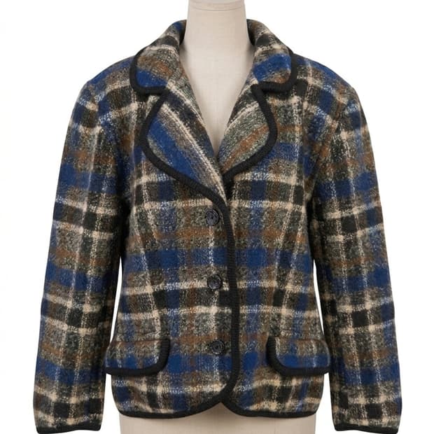 Missoni 미쏘니 모헤어 체크 자켓