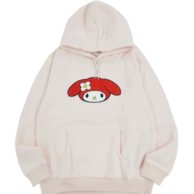 산리오 마이 멜로디 후드티 핑크 L 사이즈