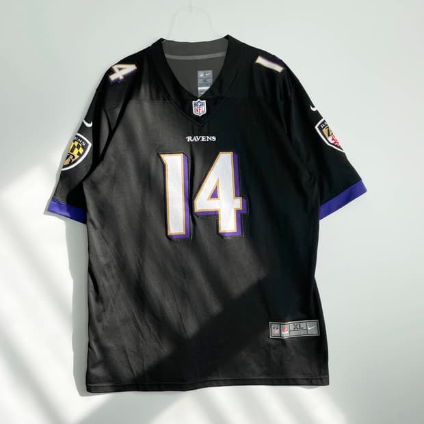 D2 나이키 NFL 볼티모어 레이븐스 카일 해밀턴 풋볼 저지 XL사이즈