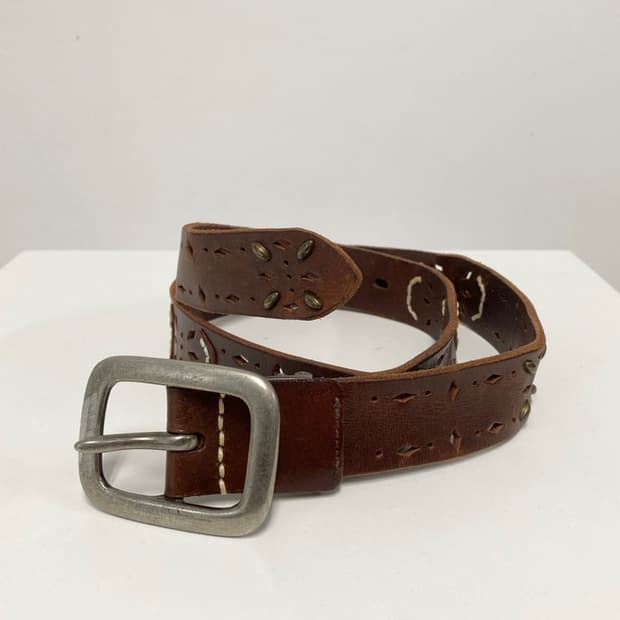 Vintage leather belt 빈티지 레더 벨트