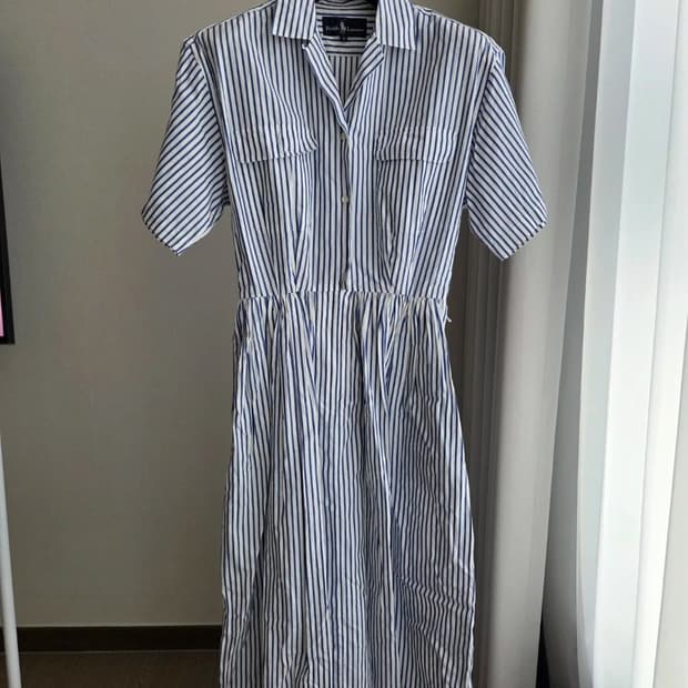 폴로 랄프로렌 스트라이프 셔츠 원피스