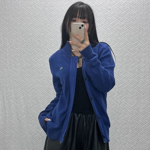 라코스테 모던 캐주얼 빈티지 레트로 집업 니트 가디건 3 C09335