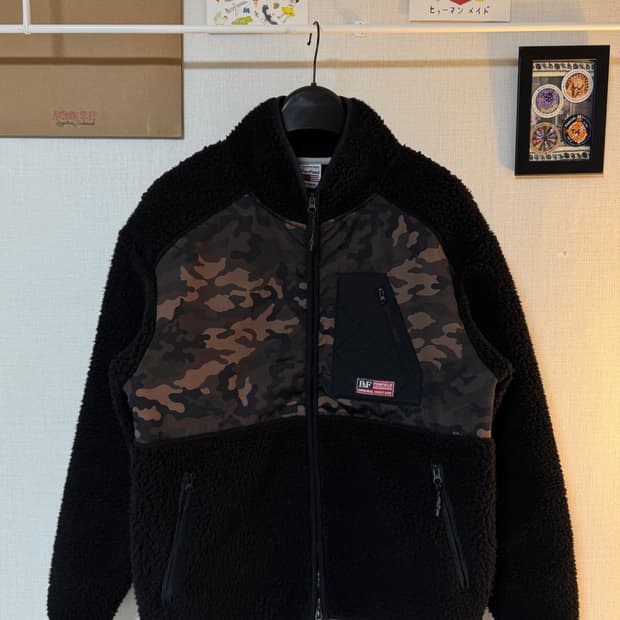 [M]펜필드 블랙 카모 뽀글이 후리스 자켓