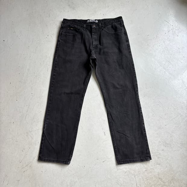 00s LEE 빈티지 흑청 데님팬츠 36x30