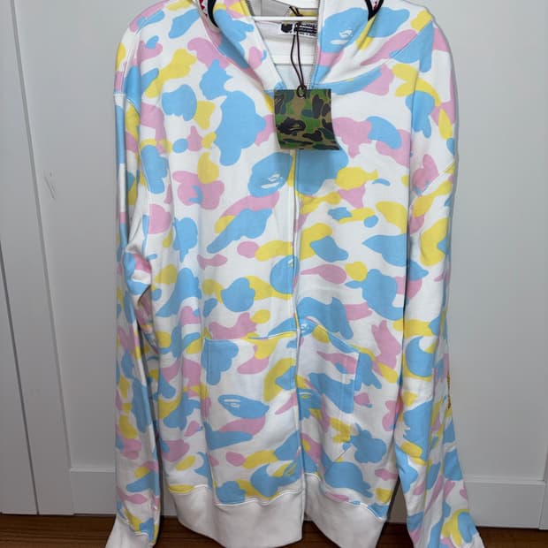 Bape 베이프 멀티카모 후드집업 xl사이즈