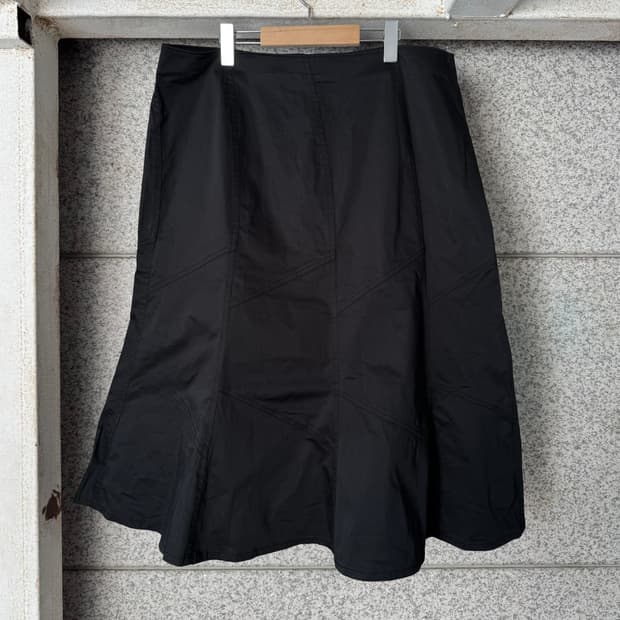 VTG JPN 언밸런스 패턴 롱 스커트