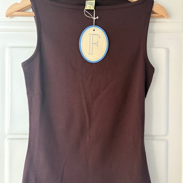 FLORE FLORE TIMMI TANK (CHOCO PLUM) S
