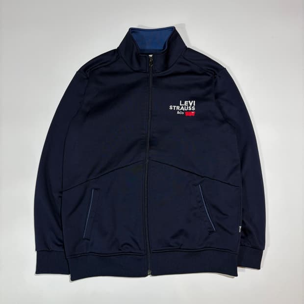 리바이스 네이비 로고 트랙집업