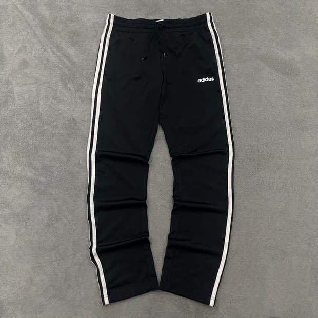 S 아디다스 삼선 트레이닝 바지 블랙